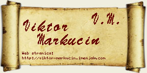 Viktor Markučin vizit kartica